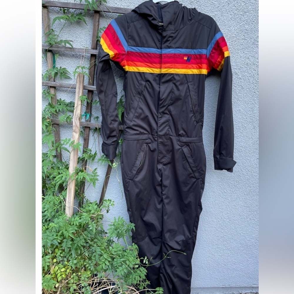 Aviator Nation Black 3 Layer Womens Powder Snow Suit XXS EUC